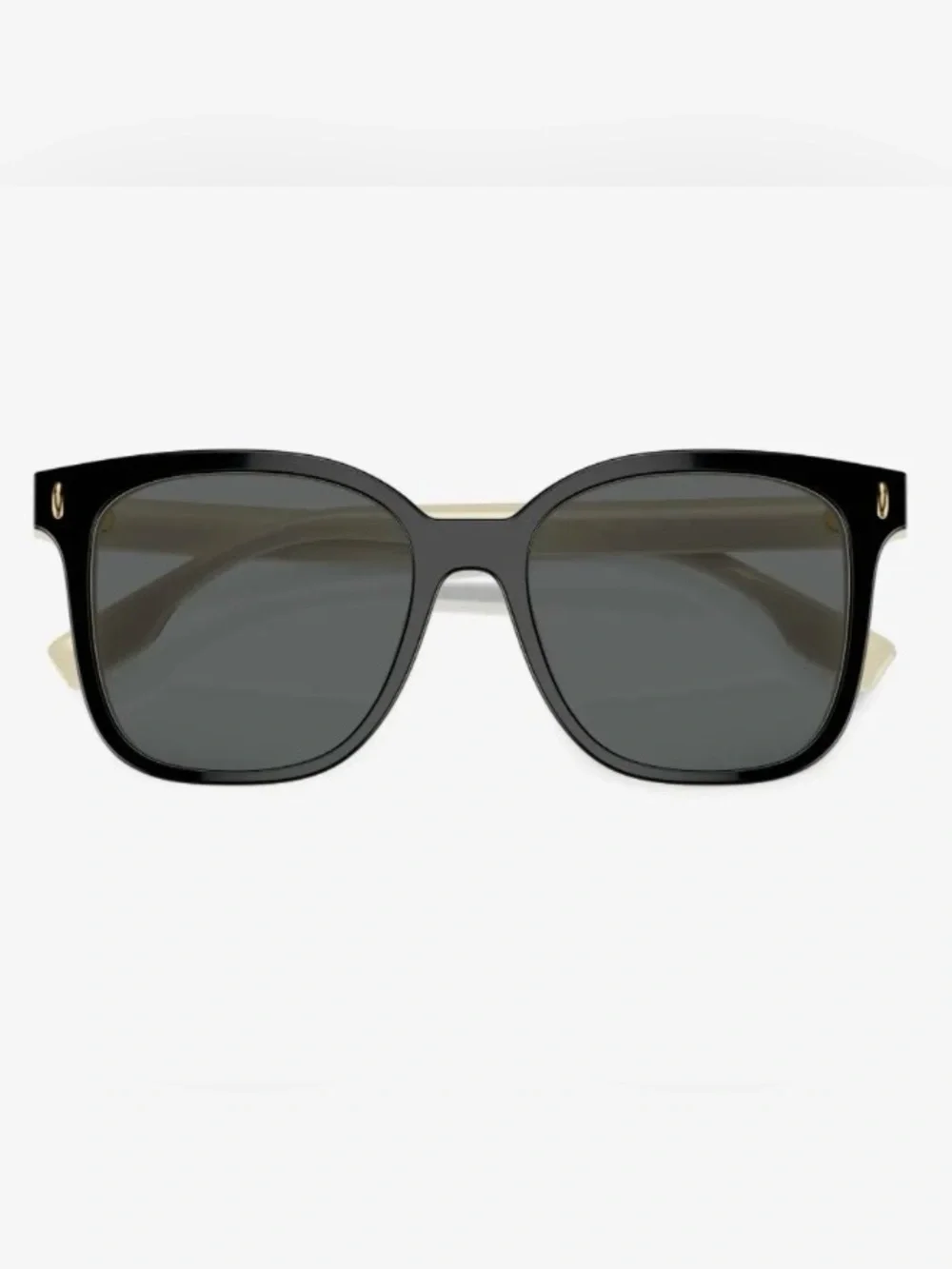 Tory Burch TY7203U sunglasses Black / Ivory / Dark Grey Lens